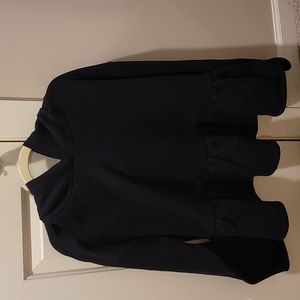Urban Outfitters Black Peplum Hoodie